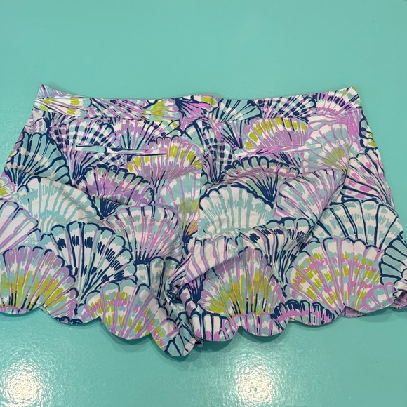 🐚 Lilly Pulitzer Pastel Seashell Oh Shelli Buttercup Shorts 🐚 - Picture 5 of 5